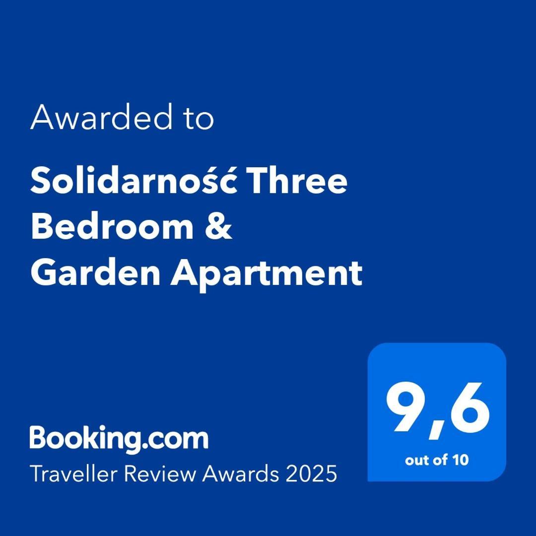 Solidarnosc Three Bedrooms & Garden Apartment Гданск Екстериор снимка